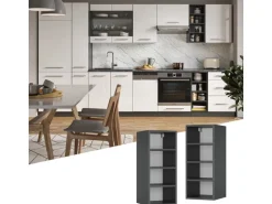 Vicco Hängeschrank Fame-Line Offener Küchenschrank Anthrazit 30 cm