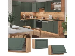 Vicco Hängeschrank Fame-Line Grün-Gold Landhaus/Goldkraft Eiche 60 cm Flach