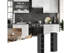 Vicco Hängeschrank Fame-Line Offener Küchenschrank Anthrazit 15 cm