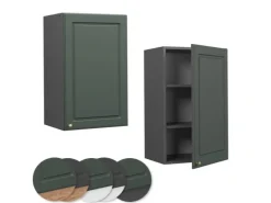 Vicco Hängeschrank Fame-Line Hängender Küchenschrank Grün-Gold Landhaus/Anthrazit 45 cm