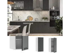 Vicco Hängeschrank Fame-Line Hängender Küchenschrank Anthrazit/Weiß 30 cm