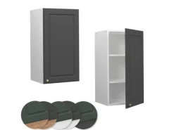 Vicco Hängeschrank Fame-Line Hängender Küchenschrank Anthrazit-Gold/Weiß 40 cm