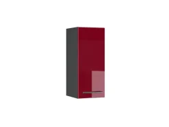 Vicco Hängeschrank Fame-Line Hängender Küchenschrank Bordeaux Hochglanz/Anthrazit 30 cm