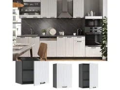 Vicco Hängeschrank Fame-Line Hängender Küchenschrank Weiß Landhaus/Anthrazit 50 cm