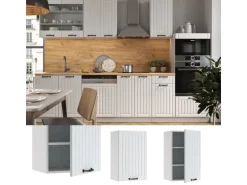 Vicco Hängeschrank Fame-Line Hängender Küchenschrank Weiß Landhaus/Weiß 45 cm