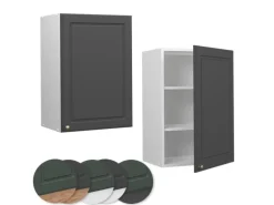 Vicco Hängeschrank Fame-Line Hängender Küchenschrank Anthrazit-Gold/Weiß 50 cm