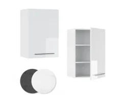 Vicco Hängeschrank Fame-Line Hängender Küchenschrank Weiß Hochglanz/Weiß 50 cm