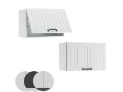 Vicco Hängeschrank Fame-Line Hängender Küchenschrank Weiß Landhaus/Weiß 60 cm Flach