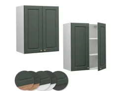 Vicco Hängeschrank Fame-Line Hängender Küchenschrank Grün-Gold Landhaus/Weiß 60 cm