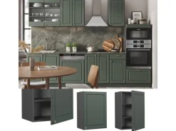 Vicco Hängeschrank Fame-Line Hängender Küchenschrank Grün-Gold Landhaus/Anthrazit 50 cm