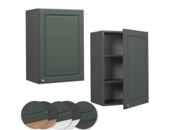 Vicco Hängeschrank Fame-Line Hängender Küchenschrank Grün-Gold Landhaus/Anthrazit 50 cm