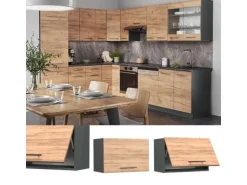 Vicco Hängeschrank Fame-Line Hängender Küchenschrank Goldkraft Eiche/Anthrazit 60 cm Flach