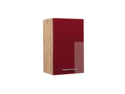 Vicco Hängeschrank Fame-Line Bordeaux Hochglanz/Goldkraft Eiche 45 cm