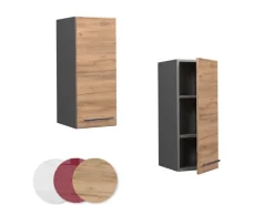 Vicco Hängeschrank Fame-Line Hängender Küchenschrank Goldkraft Eiche/Anthrazit 30 cm