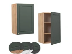 Vicco Hängeschrank Fame-Line Grün-Gold Landhaus/Goldkraft Eiche 45 cm