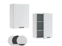 Vicco Hängeschrank Fame-Line Hängender Küchenschrank Weiß Landhaus/Weiß 50 cm