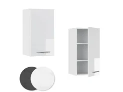 Vicco Hängeschrank Fame-Line Hängender Küchenschrank Weiß Hochglanz/Weiß 40 cm