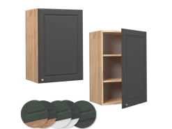 Vicco Hängeschrank Fame-Line Hängender Küchenschrank Anthrazit-Gold/Goldkraft Eiche 50 cm