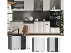 Vicco Hängeschrank Fame-Line Hängender Küchenschrank Weiß Landhaus/Anthrazit 60 cm