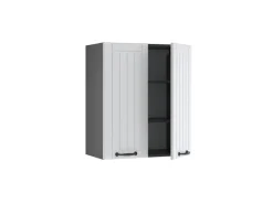 Vicco Hängeschrank Fame-Line Hängender Küchenschrank Weiß Landhaus/Anthrazit 60 cm