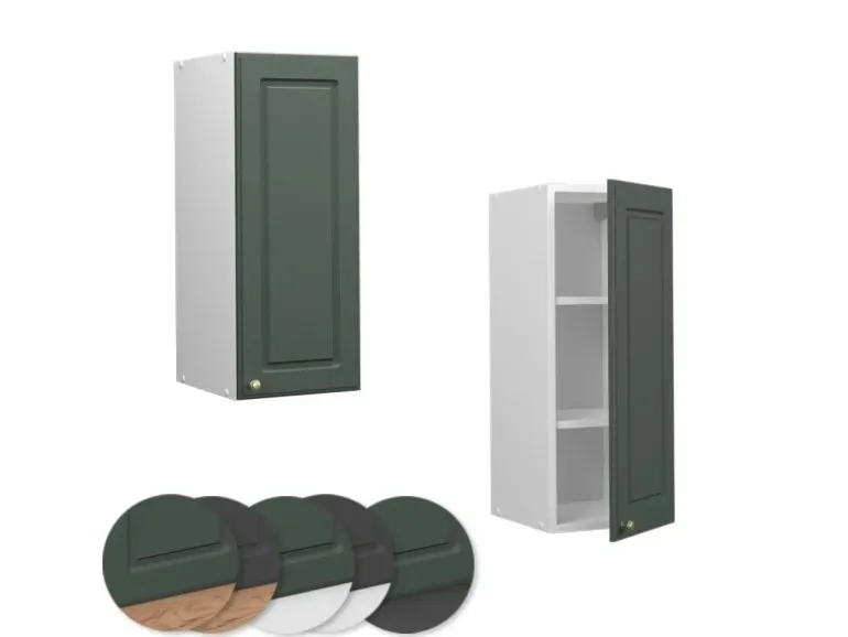 Vicco Hängeschrank Fame-Line Hängender Küchenschrank Grün-Gold Landhaus/Weiß 30 cm