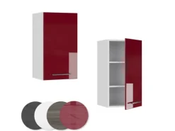Vicco Hängeschrank Fame-Line Hängender Küchenschrank Bordeaux Hochglanz/Weiß 40 cm