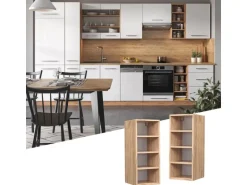 Vicco Hängeschrank Fame-Line Offener Küchenschrank Goldkraft Eiche/Goldkraft Eiche 30 cm