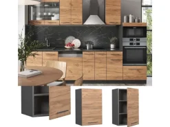 Vicco Hängeschrank Fame-Line Hängender Küchenschrank Goldkraft Eiche/Anthrazit 45 cm