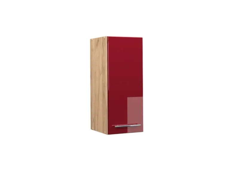 Vicco Hängeschrank Fame-Line Bordeaux Hochglanz/Goldkraft Eiche 30 cm
