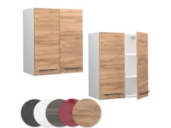 Vicco Hängeschrank Fame-Line Hängender Küchenschrank Goldkraft Eiche/Weiß 60 cm