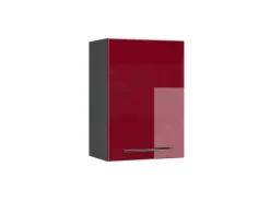Vicco Hängeschrank Fame-Line Hängender Küchenschrank Bordeaux Hochglanz/Anthrazit 50 cm