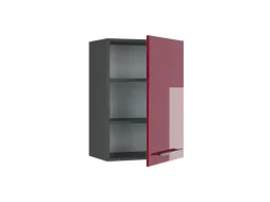 Vicco Hängeschrank Fame-Line Hängender Küchenschrank Bordeaux Hochglanz/Anthrazit 50 cm