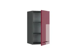 Vicco Hängeschrank Fame-Line Hängender Küchenschrank Bordeaux Hochglanz/Anthrazit 40 cm