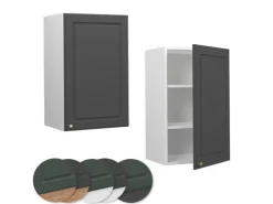 Vicco Hängeschrank Fame-Line Hängender Küchenschrank Anthrazit-Gold/Weiß 45 cm