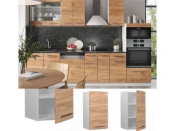 Vicco Hängeschrank Fame-Line Hängender Küchenschrank Goldkraft Eiche/Weiß 40 cm