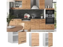 Vicco Hängeschrank Fame-Line Hängender Küchenschrank Goldkraft Eiche/Weiß 45 cm