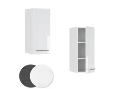 Vicco Hängeschrank Fame-Line Hängender Küchenschrank Weiß Hochglanz/Weiß 30 cm