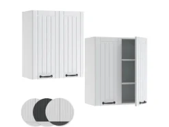 Vicco Hängeschrank Fame-Line Hängender Küchenschrank Weiß Landhaus/Weiß 60 cm