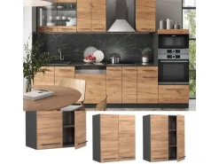 Vicco Hängeschrank Fame-Line Hängender Küchenschrank Goldkraft Eiche/Anthrazit 60 cm