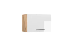 Vicco Hängeschrank Fame-Line Weiß Hochglanz/Goldkraft Eiche 60 cm Flach