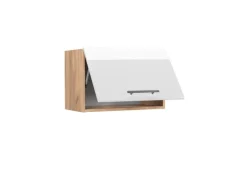 Vicco Hängeschrank Fame-Line Weiß Hochglanz/Goldkraft Eiche 60 cm Flach