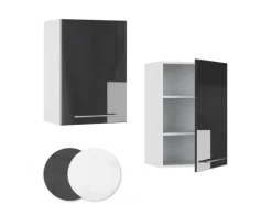 Vicco Hängeschrank Fame-Line Hängender Küchenschrank Anthrazit Hochglanz/Weiß 50 cm