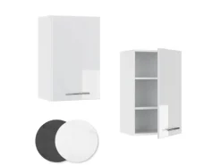 Vicco Hängeschrank Fame-Line Hängender Küchenschrank Weiß Hochglanz/Weiß 45 cm