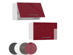 Vicco Hängeschrank Fame-Line Hängender Küchenschrank Bordeaux Hochglanz/Weiß 60 cm Flach
