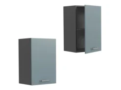 Vicco Hängeschrank R-Line Hängender Küchenschrank Blau-Grau/Anthrazit 40 cm