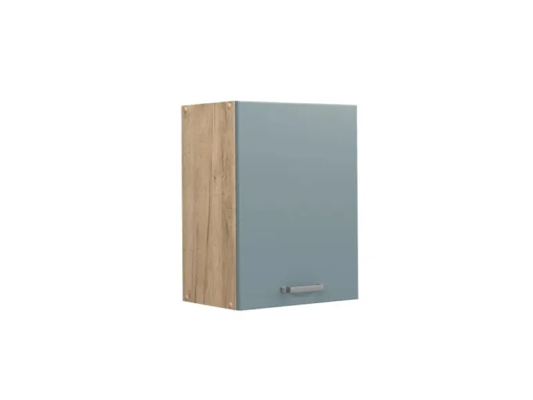 Vicco Hängeschrank R-Line Hängender Küchenschrank Blau-Grau/Goldkraft Eiche 45 cm