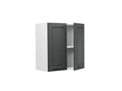 Vicco Hängeschrank R-Line Hängender Küchenschrank Anthrazit Landhaus/Weiß 60 cm