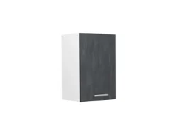 Vicco Hängeschrank R-Line Hängender Küchenschrank Schwarz Beton/Weiß 40 cm