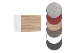 Vicco Hängeschrank R-Line Hängender Küchenschrank Sonoma/Weiß 60 cm Flach