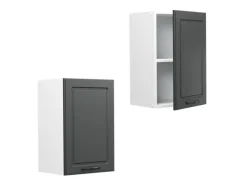 Vicco Hängeschrank R-Line Hängender Küchenschrank Anthrazit Landhaus/Weiß 40 cm